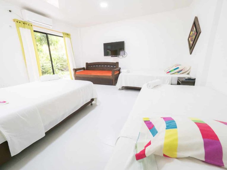 chambre de l'hotel punta caribana en necocli